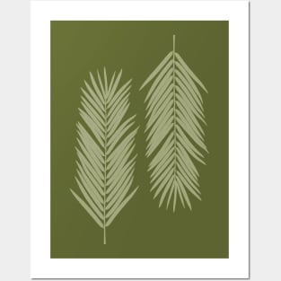 palm leaves Posters and Art